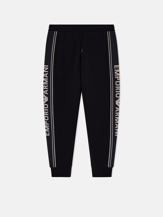 Armani ASV double-jersey joggers with logo stripes