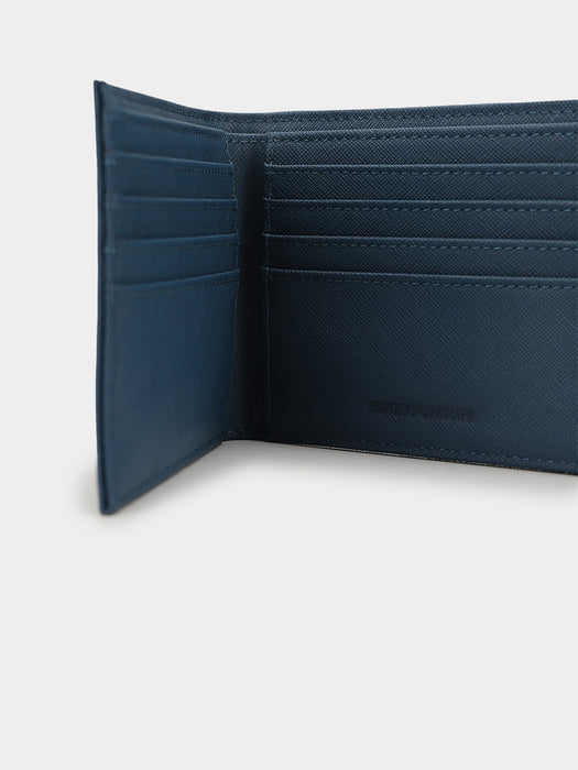 Armani ASV regenerated Saffiano bifold wallet
