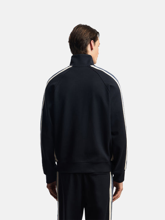 Armani ASV full-zip sweatshirt in jersey with contrasting bands