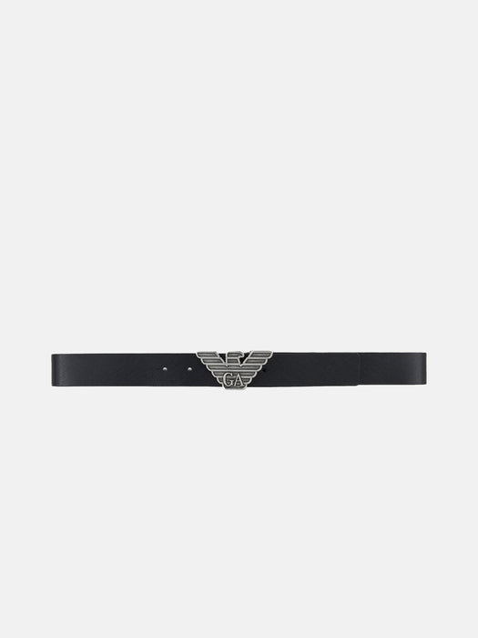Armani Gift box with reversible belt in Saffiano leather and interchangeable buckle