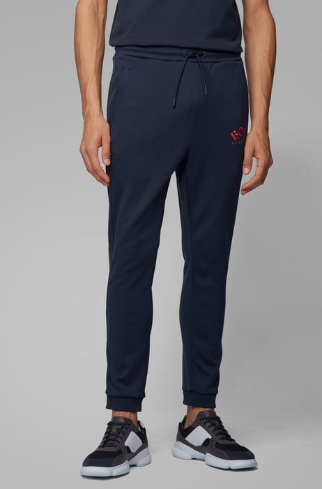 Boss Slim-fit jogging trousers with curved logo - TB0187