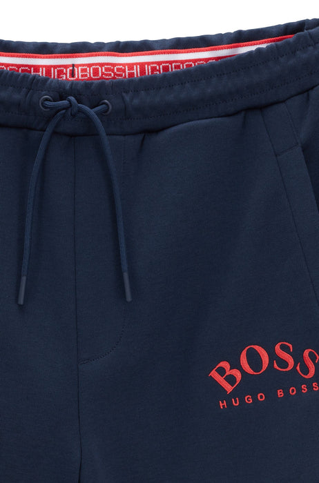 Boss Slim-fit jogging trousers with curved logo - TB0187