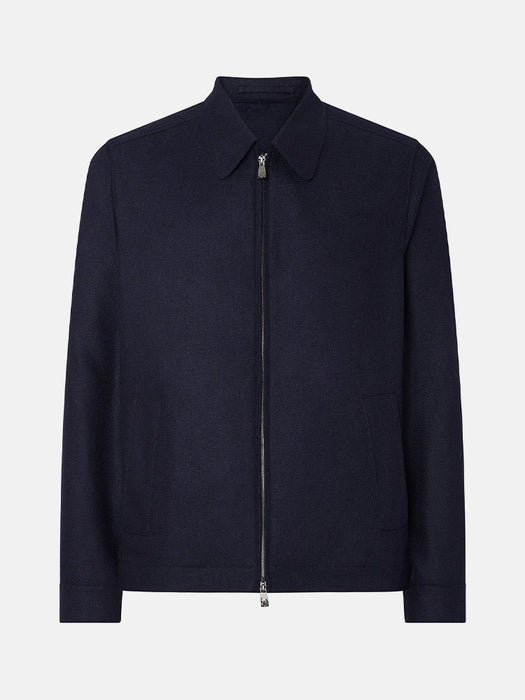 Corneliani Navy blue pure silk jacket