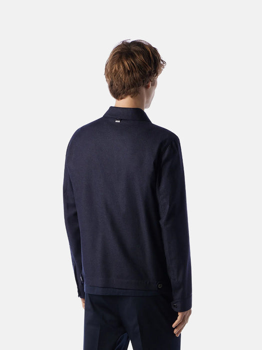 Corneliani Navy blue pure silk jacket