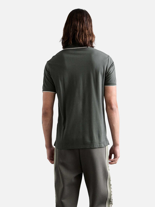 Armani Piqué polo shirt with embossed logo collar