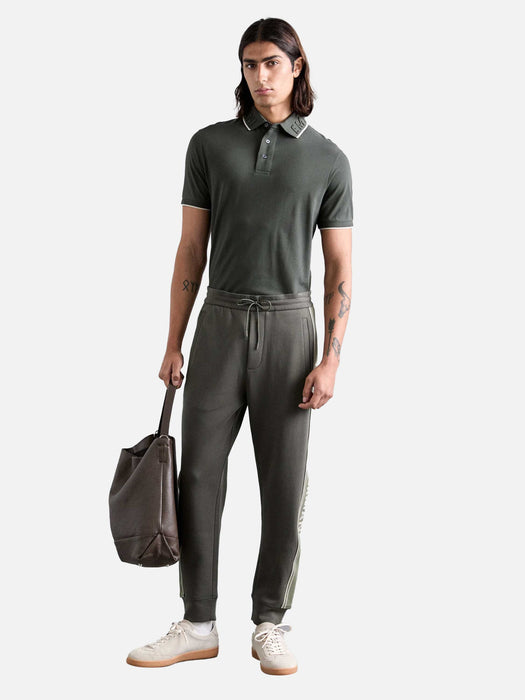 Armani Piqué polo shirt with embossed logo collar