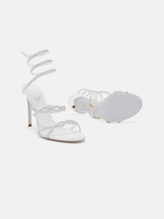 Rene Caovilla Braid Cleo Ivory Sandal 105