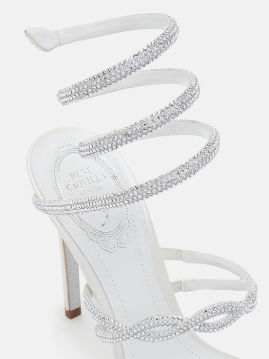 Rene Caovilla Braid Cleo Ivory Sandal 105