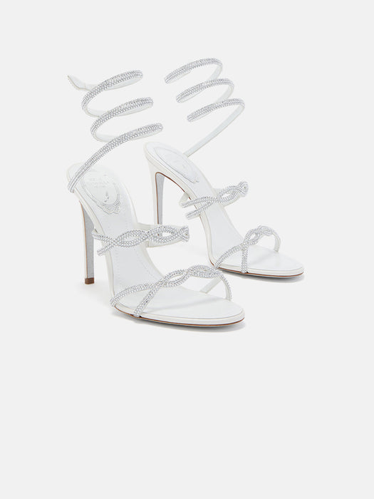 Rene Caovilla Braid Cleo Ivory Sandal 105