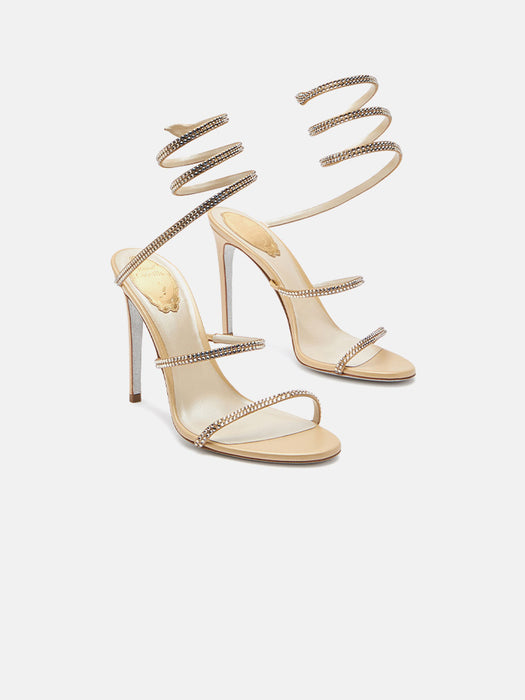 Rene Caovilla Cleo Gold Sandal 105