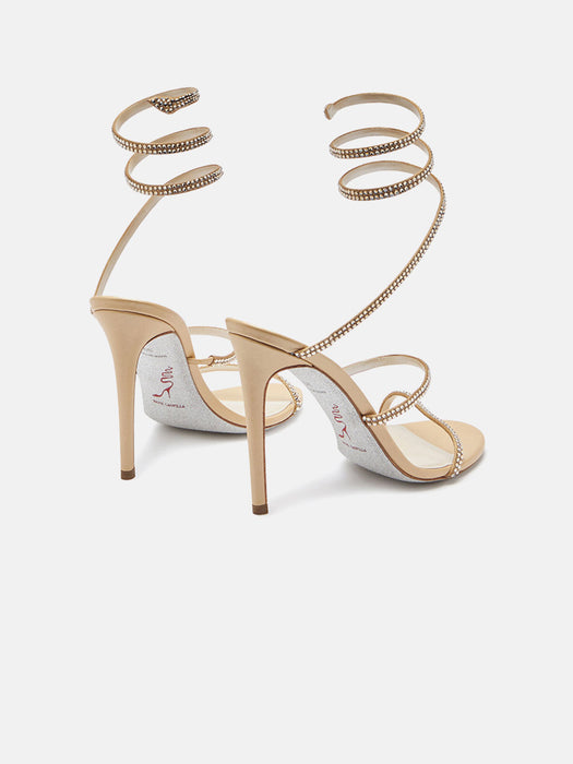 Rene Caovilla Cleo Gold Sandal 105