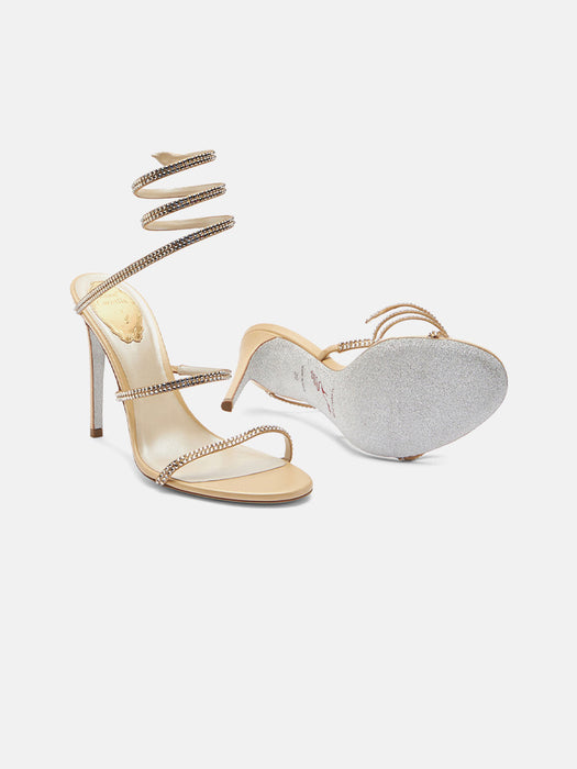 Rene Caovilla Cleo Gold Sandal 105