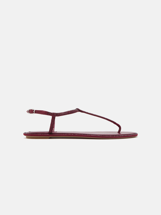 Rene Caovilla Diana Burgundy Sandal