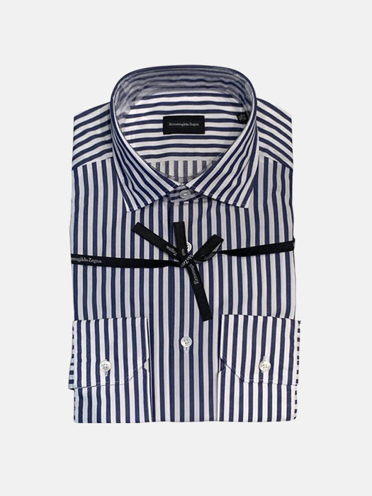 Zegna Stripe Shirt-TB0579