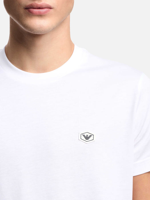 Armani Supima jersey T-shirt with micro logo patch