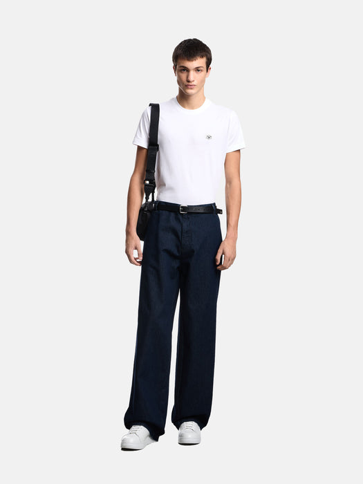 Armani Supima jersey T-shirt with micro logo patch