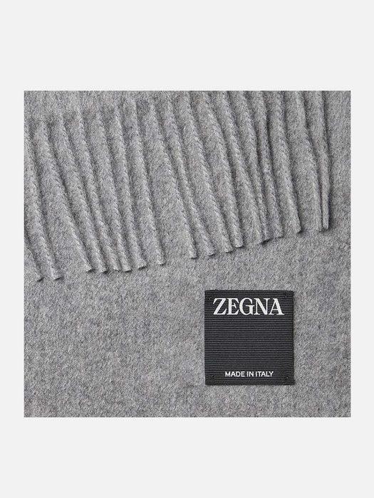Zegna Grey Cashmere Scarf