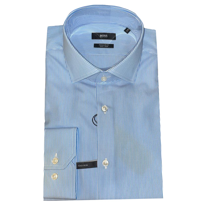 Boss Striped Easy-Iron shirt in Regular fit