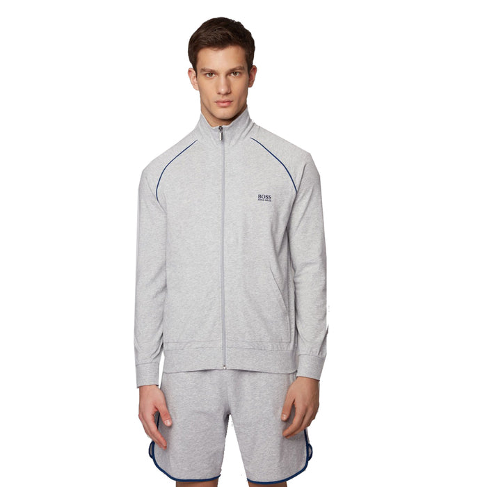 Boss Regular-fit loungewear jacket in stretch cotton - TB0624