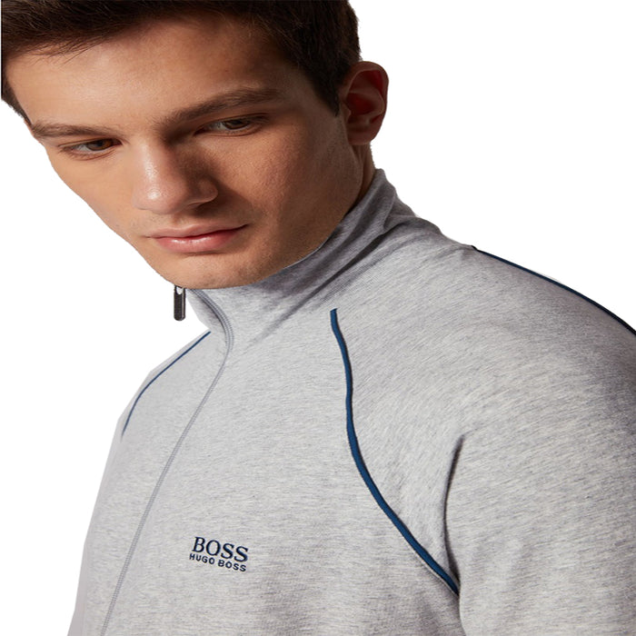 Boss Regular-fit loungewear jacket in stretch cotton - TB0624