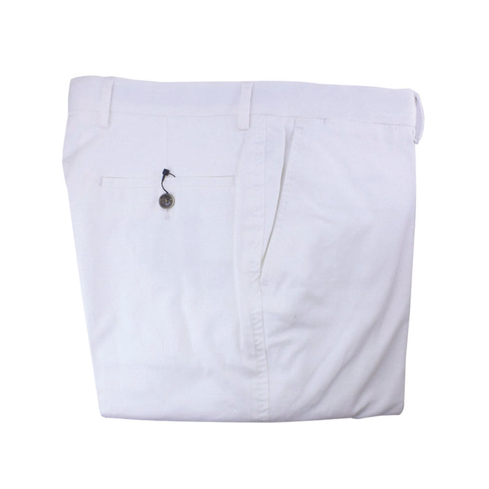 Hackett White Cotton Trouser - TB1275
