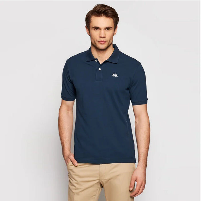La Martina short-sleeved regular-fit stretch cotton polo shirt