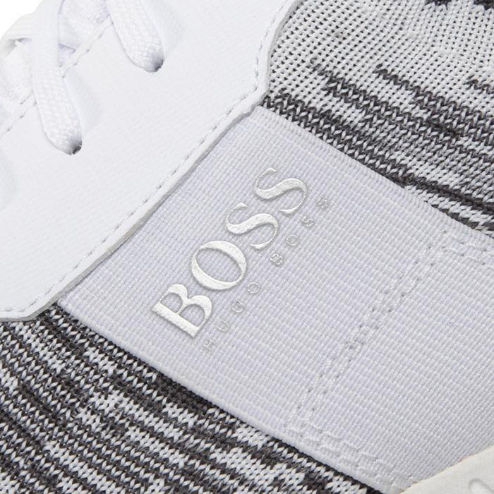 Boss Running-style trainers in mixed materials with knitted sock - TB0386