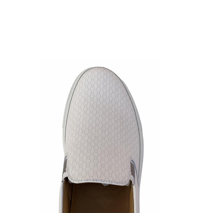 Boss Casual Slip-ons in embossed leather - TB0317