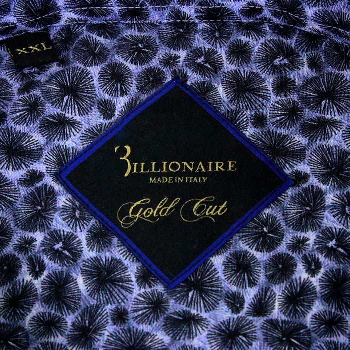 Billionaire Gold Cut Long-Sleeve Shirt-TB0127