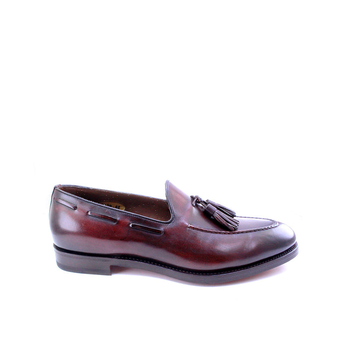 Santoni Leather Tassel Loafers-TB0624
