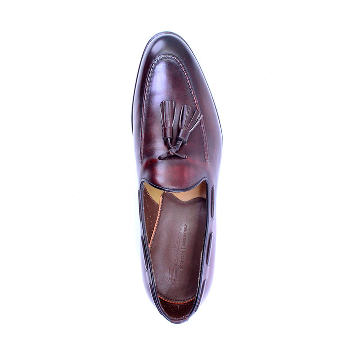 Santoni Leather Tassel Loafers-TB0624