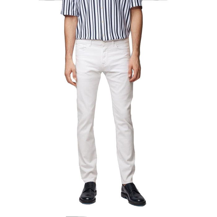 Boss Slim-fit jeans in super-soft white denim - TB0267