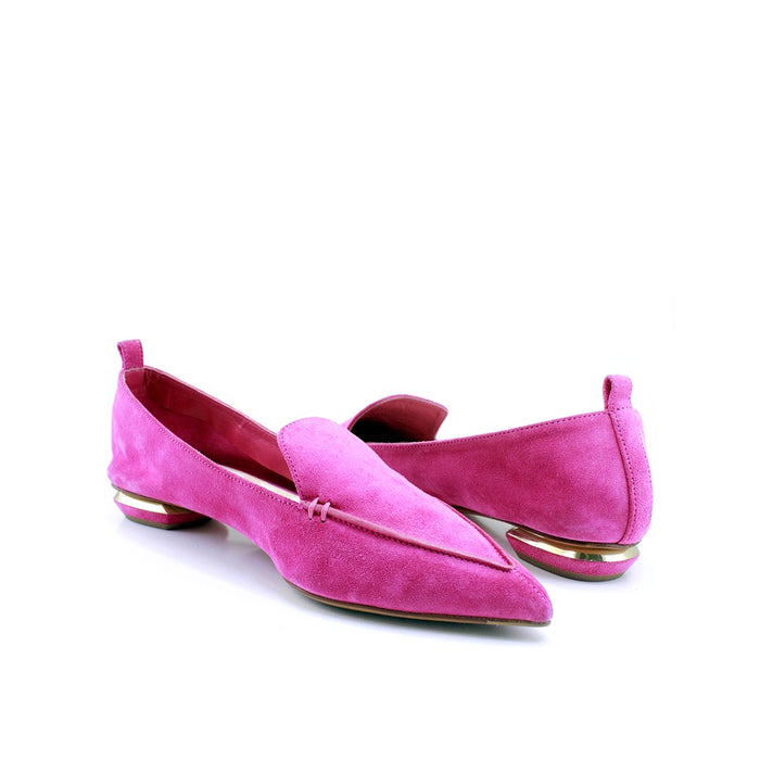 NK Suede Pointed Toe Loafers-TB1020