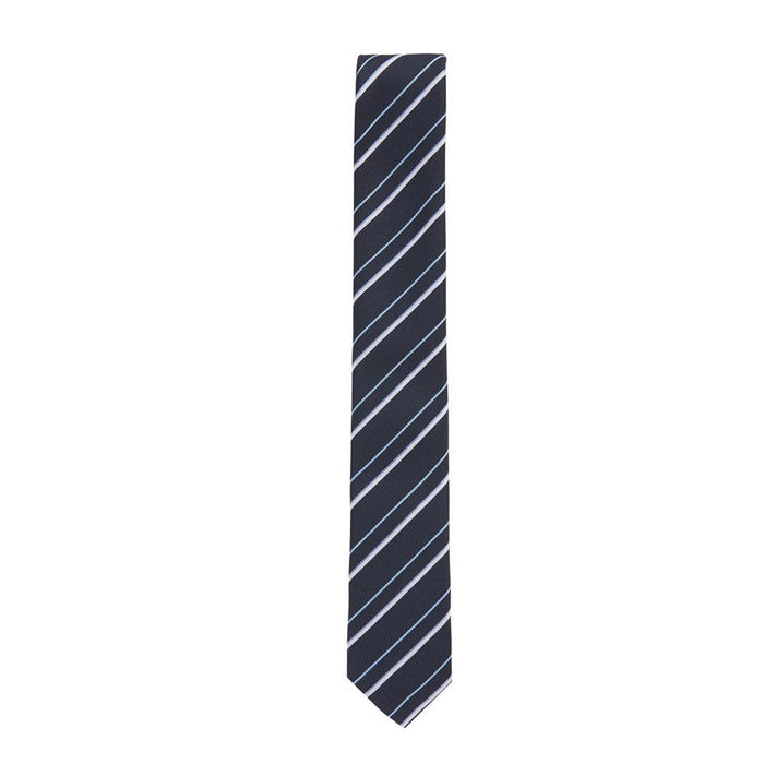 Boss Italian-made patterned tie in recycled fabric