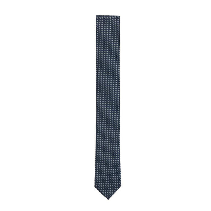 Boss Italian-made patterned tie in recycled fabric