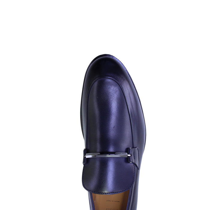 Boss Loafers In Portuguese Leather With Logo-engraved Hardware - TB0393
