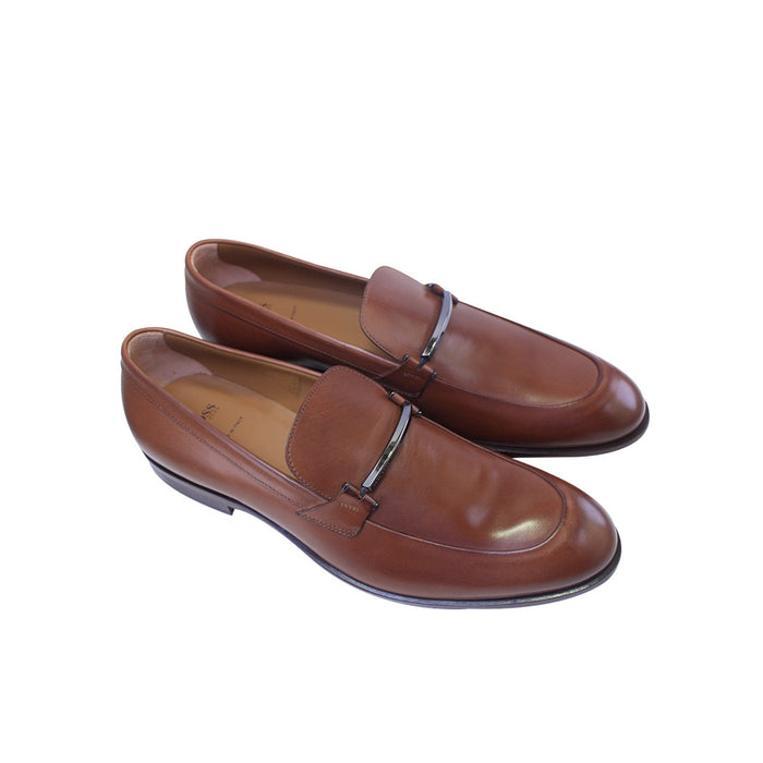 Boss Loafers In Portuguese Leather With Logo-engraved Hardware - TB0356