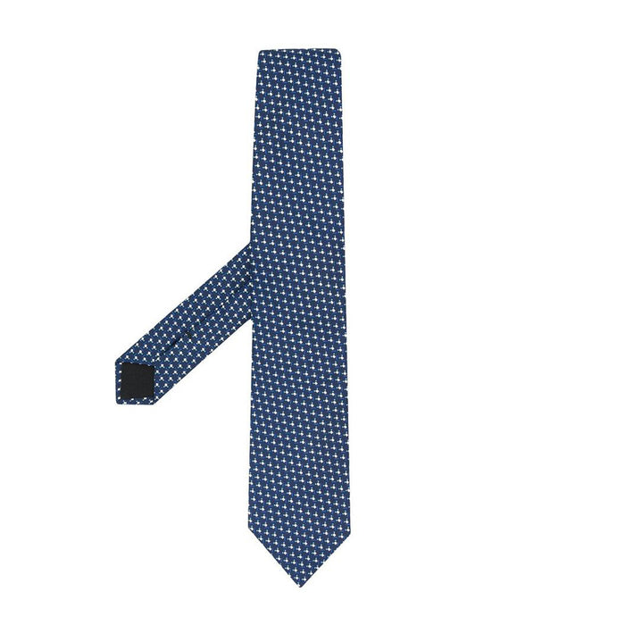 Boss Medium Blue Pure silk tie